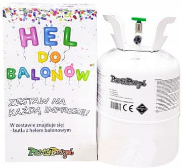 Komplet helijevih jeklenk za 30 balonov.
