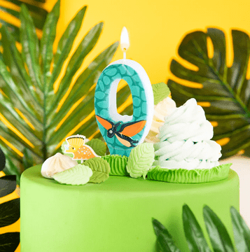 PartyPal Svečka za torto številka 0 NIČ Dino DINOZAVER