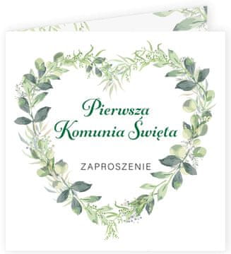 Vabila za obhajilo z evkaliptovim srcem 1 kos.