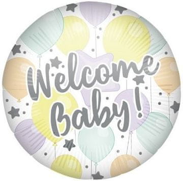 Procos Folija balon WELCOME BABY + utež 45 cm