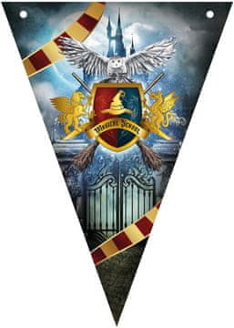 Fiestas Guirca Rojstnodnevna girlanda šole čarovništva Harryja Potterja 300 cm