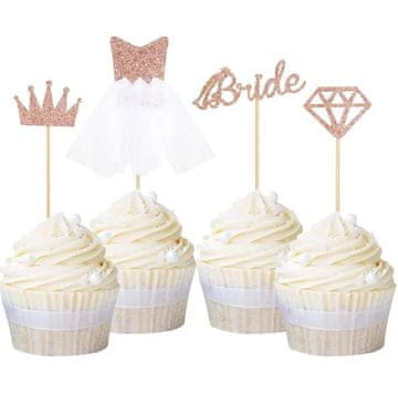 Toppers Pickers Bride's Rose Gold