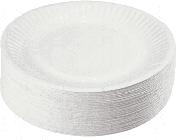 Beli papirnati krožniki 15 cm 100 kosov.