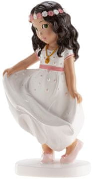 Dekora Figurica deklice za obhajilno torto 16 cm