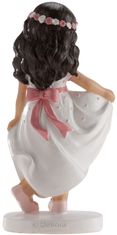 Dekora Figurica deklice za obhajilno torto 16 cm