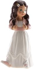 Dekora Figurica deklice za obhajilno torto 15,6 cm