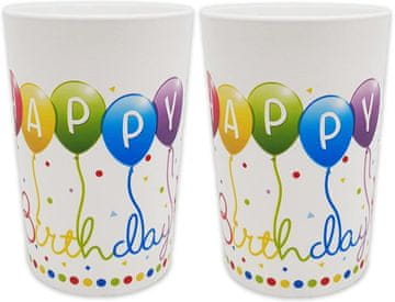 Procos Baloni za rojstni dan Eco Cups 230ml 2 kosa.