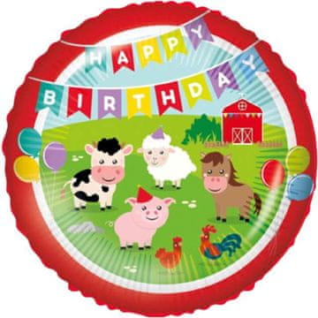Procos Folija balon ANIMALS rojstni dan na kmetiji 45 cm