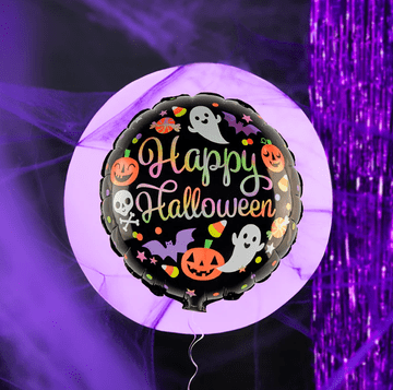 PartyPal Folija balon z motivom buče in duha 45 cm