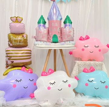 Mejix Stolnji folijski balon CASTLE Birthday 83x88cm