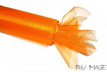 Dekorativna organza 48 cm 1 rola oranžna