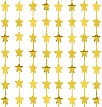 PartyPal Zavesa za zabavo ZVEZDE zlata 100x200 cm