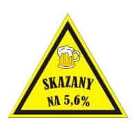 Nalepka za čelado ''Obsojen na 5,6 %'', 1 kos.