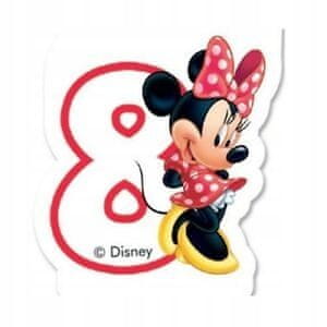 Procos Svečka številka 8 "Minnie Cafe" 1 kos.