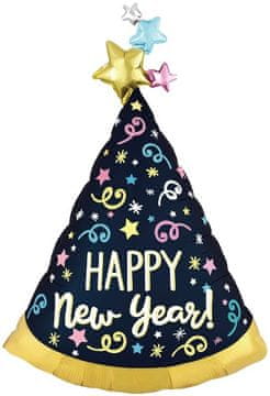 PartyPal Folija balon Srečno novo leto 92x60cm