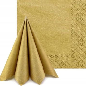 3-slojne prtičke, 20 kosov, zlate (Old Gold)