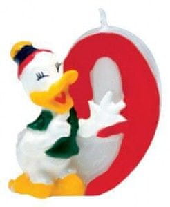 Disney Donaldova svečka s številko "9" 1 kos.