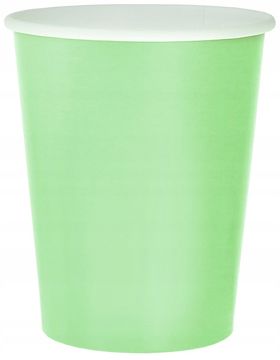 Papirnati kozarčki, enobarvni, mint, 270 ml/14 kosov.