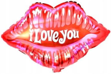 Mejix Folija balon LIPS Ljubim te Valentinovo 58x51cm