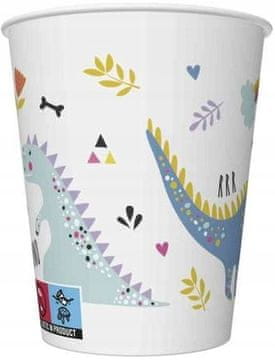 DINOSAUR Papirnati lončki Dino Party 250 ml 8 kosov.