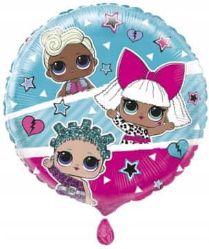 Unique Folija balon za rojstni dan LOL presenečenja 45 cm