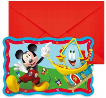 Vabila z Mickey Mouseom in kuvertami, 6 kosov