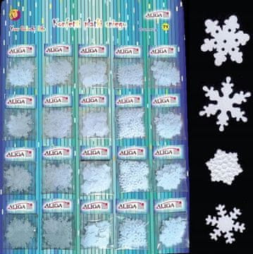 Aliga Konfeti snežinke 20x2g, 1 komplet
