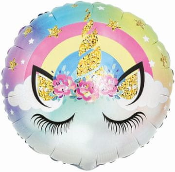 GoDan Pastelni folijski balon samorog, 18"