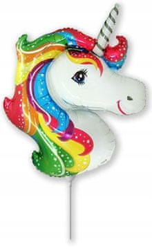 Flexmetal Folija balon 35 cm - glava samoroga 1 kos.