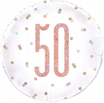 Unique Folija balon za 50. rojstni dan, 18 palcev