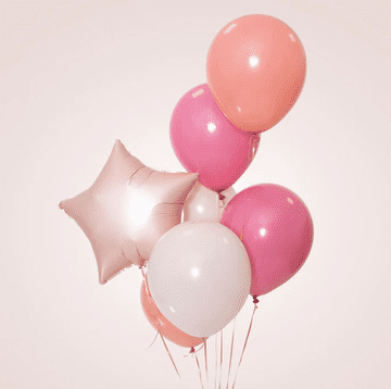 PartyPal Folija balon z zvezdico, mat karamel, 45 cm