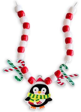 Craft Ustvarjalna DIY božična ogrlica z biseri PENGUIN