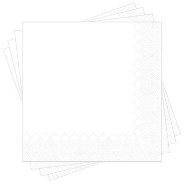 BELI prtički 33x33cm 100 kosov.