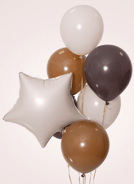 PartyPal Folija balon Zvezda mat krem 45 cm