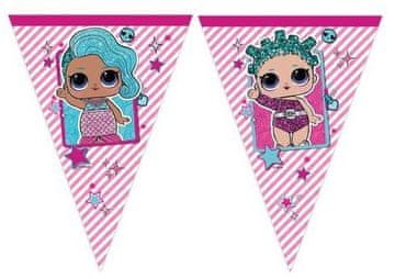 Procos Girlanda z zastavicami LOL Glitterati 1 kos.