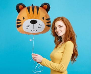 GoDan Folija balon tigrastega videza 41x36 cm (glava)