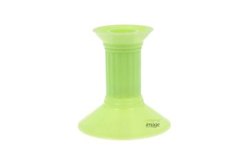 Plastični svečnik 10 cm 1 kos svetlo zelene barve