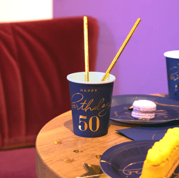 PartyPal Skodelice za rojstni dan za 50. rojstni dan 220ml 6 kosov.
