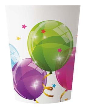 Plastični kozarčki Baloni za rojstni dan 230ml 2 kosa