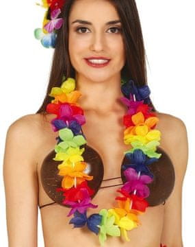 Guirca Havajska ogrlica HAWAHE Aloha barvite rože