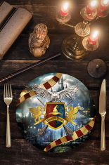 Fiestas Guirca Papirnati krožniki Harry Potter Čarovniška šola 23 cm 6 kosov.