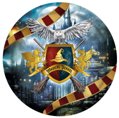 Fiestas Guirca Papirnati krožniki Harry Potter Čarovniška šola 23 cm 6 kosov.
