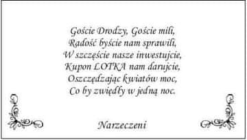 Vložki za poročna vabila 25 kosov WZ1