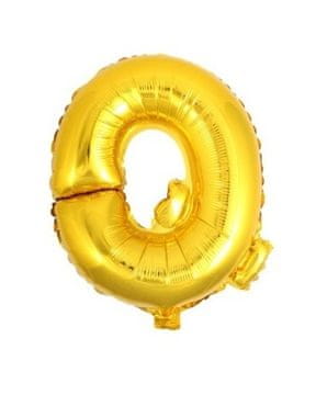 Folija balon črka Q zlata 45 cm 1 kos.