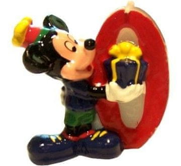 Disney Svečka Mickey številka 0 1 kos.