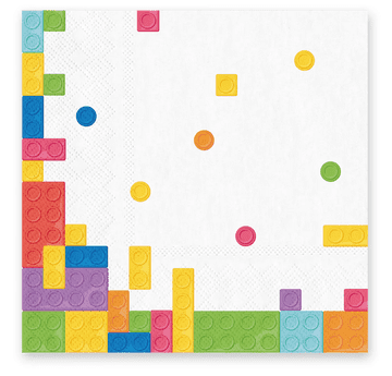 PartyPal Serviete Blocks za rojstni dan 33x33cm 10 kosov.