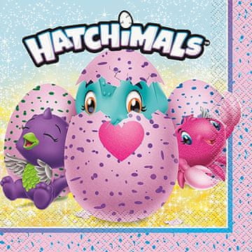 Hatchimals prtički 33x33 cm 16 kosov.