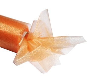 Dekorativna organza 48 cm, 1 rola, breskev