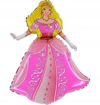 Grabo Folija balon princesa, roza, mini, 35,5 cm, 1 kos.