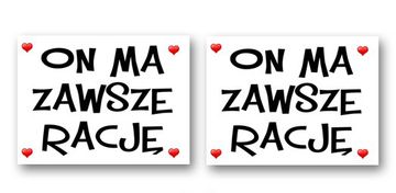 Nalepke za čevlje "Vedno ima prav", 2 kosa, 1 paket